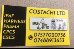 Costachi LTD – Centru Calificari CSCS & IPAF Londra